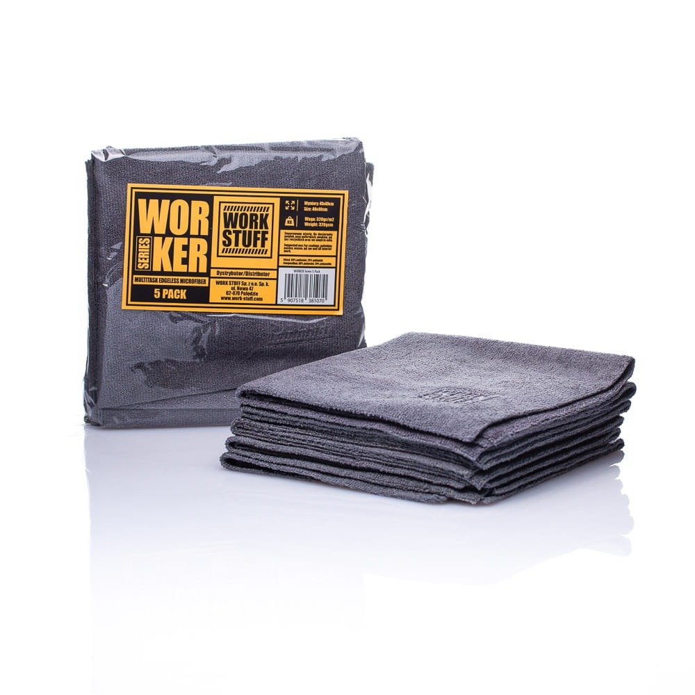 WorkStuff WORKER 5-pack Zestaw uniwersalnych mikrofibr 40x40cm 5 sztuk