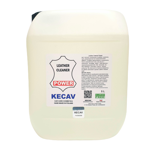 KECAV Leather Cleaner POWER Skuteczny płyn do mocno zabrudzonych skór gładkich 5L