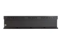 Poka Premium Equipment - Wieszak na pędzelki i butelki - 80 cm - napis INTERIOR BODY WHEELS