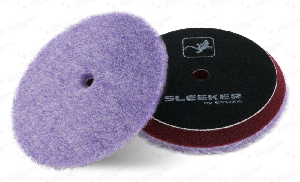 Evoxa Sleeker Wool Furious Lily - futro polerskie do usuwania głębokich rys 130mm