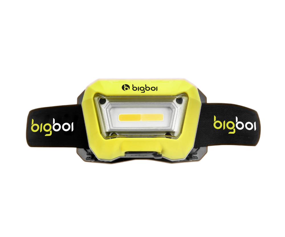 BigBoi IllumR Head Lamp Light - latarka czołowa LED z czujnikiem ruchu, 3 barwy światła