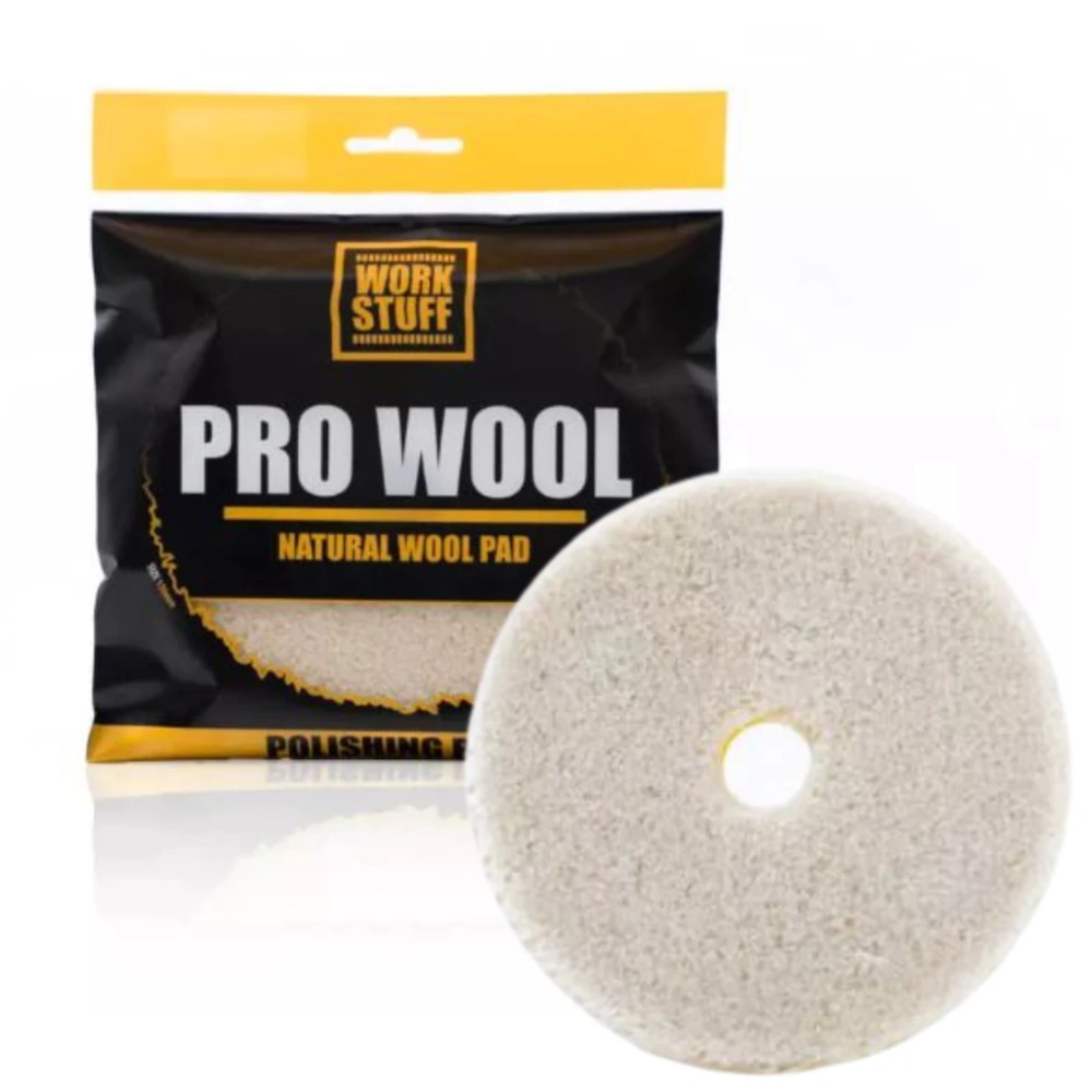 Work Stuff Pro Wool - Pad polerski z naturalnego futra 130mm