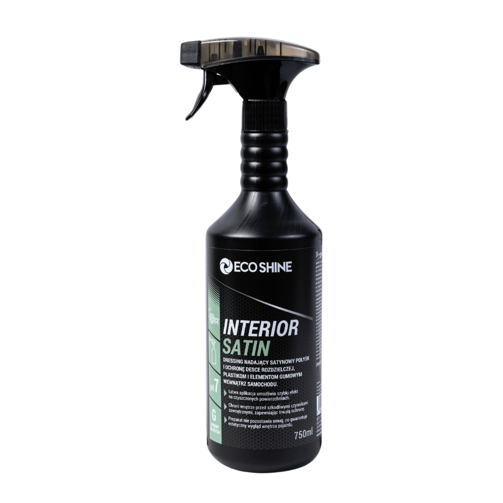 Eco Shine Interior Satin - Dressing do plastików wewnętrznych, naturalny wygląd 750ml