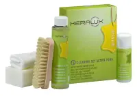 LCK Keralux Cleaning Set ACTIV PLUS 250ml + Care Lotion P 100ml Zestaw do czyszczenia i ochrony skór gladkich