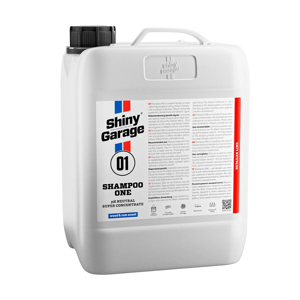 Shiny Garage Shampoo One - Szampon do mycia auta z neutralnym pH 5L