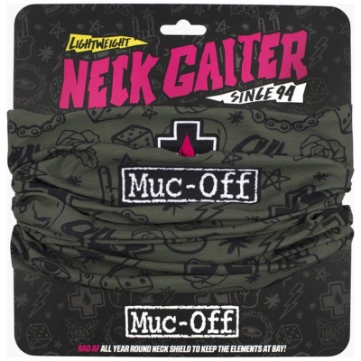 Muc-Off Neck Tube Green - Chusta, komin na motor, rower Zielony