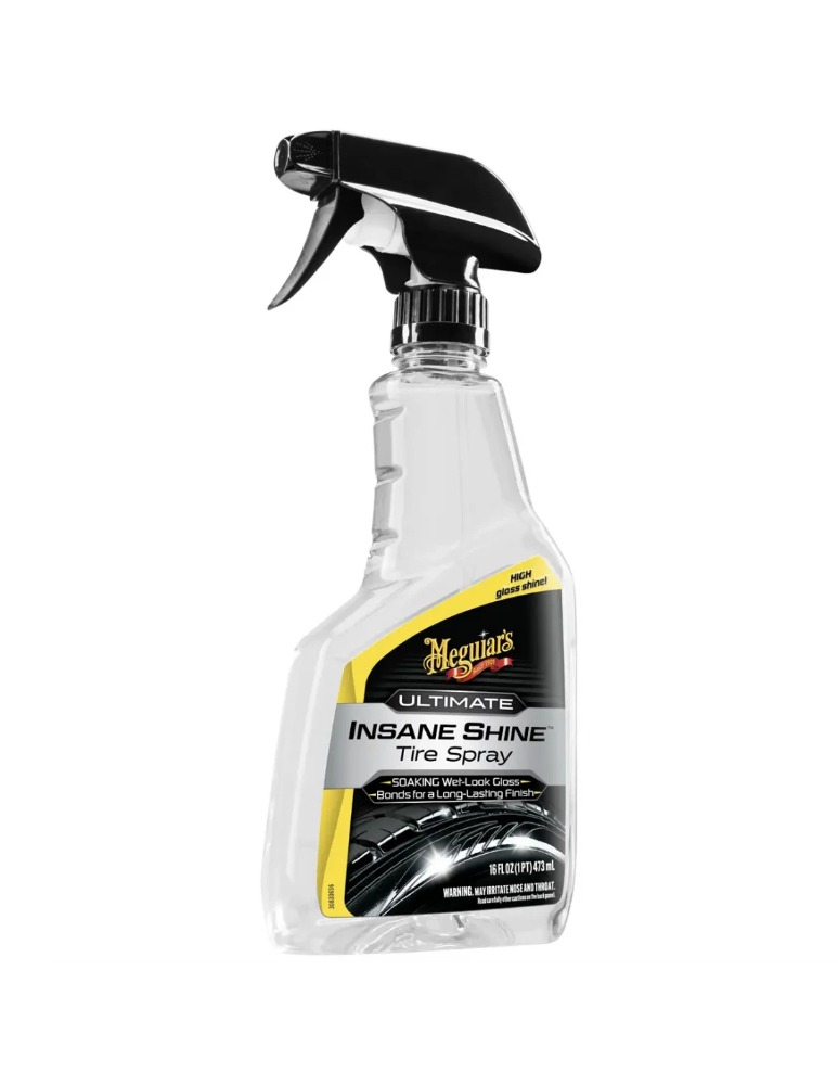 Meguiar's Ultimate Insane Shine Tire Spray - Środek do zabezpieczenia opon, efekt połysk 473 ml