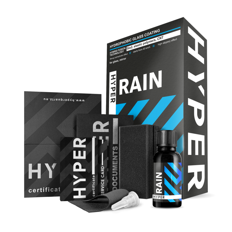 Hyper Rain 30ml - powłoka ochronna do szyb, niewidzialna wycieraczka
