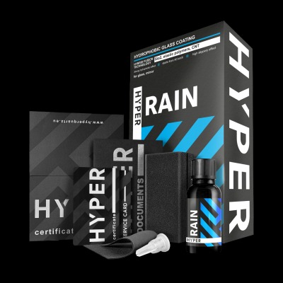 Hyper Rain 30ml - powłoka ochronna do szyb, niewidzialna wycieraczka