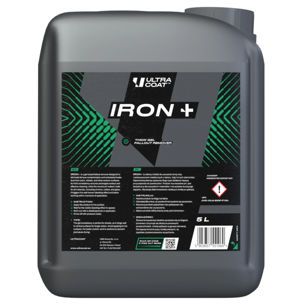 Ultracoat Iron+ - Produkt do czyszczenia felg, deironizer 5L