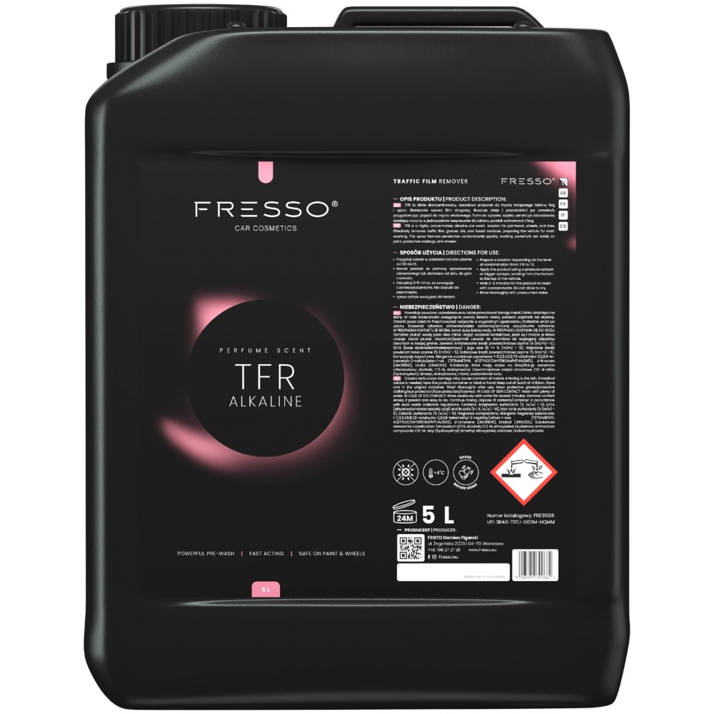 Fresso TFR Alkaline - Produkt do mycia wstępnego auta, koncentrat 5L