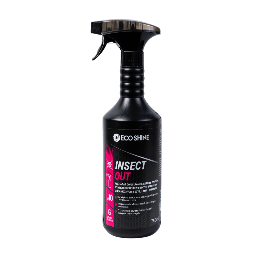 Eco Shine Insect Out - Preparat do usuwania resztek owadów, ptasich odchodów i innych zabrudzeń organicznych z szyb, lamp i karoserii 750ml