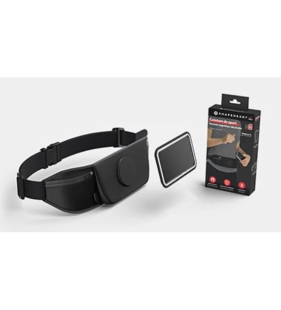 SHAPEHEART BELT AMZ XL - Pas do biegania z pokrowcem na telefon na biodra  < 16,5 cm