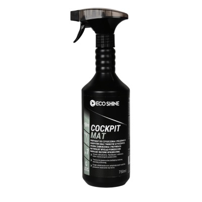 Eco Shine Cockpit Mat - Preparat do czyszczenia i pielęgnacji deski rozdzielczej, plastików i elementów gumowych wewnątrz pojazdu 750ml