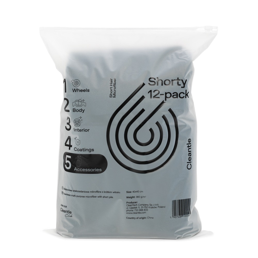 Cleantle Shorty - Uniwersalna mikrofibra 10 sztuk 350gsm