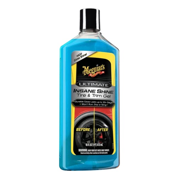 Meguiar's Ultimate Insane Shine Tire & Gel - Luksusowy żel do nabłyszczania opon i ochrony plastików w jednym 473 ml