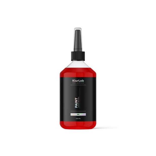 KiurLab Pro Leather And Vinyl Paint Red - Farba do renowacji skóry 250ml