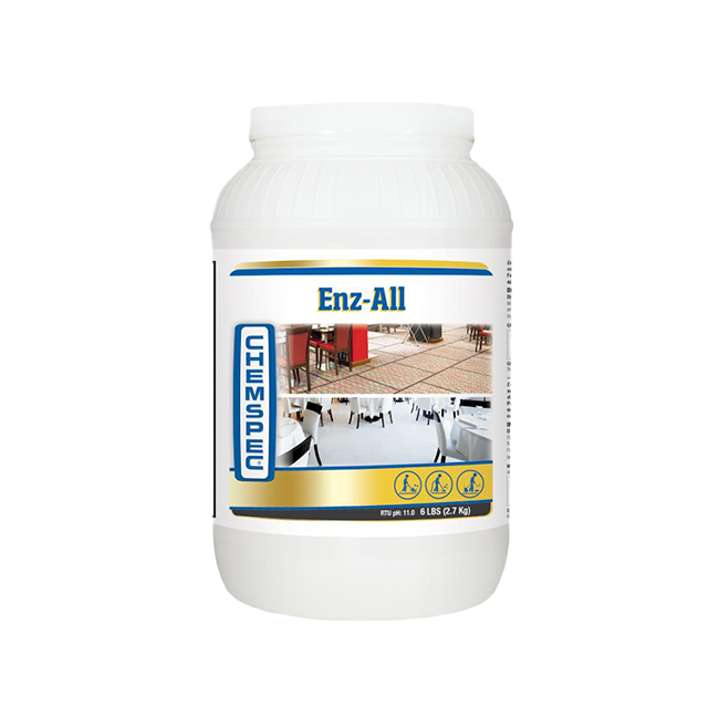Chemspec ENZ-ALL Enzymatyczny pre spray do prania tapicerki usuwa mocne zabrudzenia 2,72kg